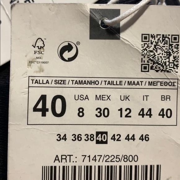 NWT Zara Black Mid Waist Skinny Jeans Size 4, 6, 8 - Picture 9 of 10